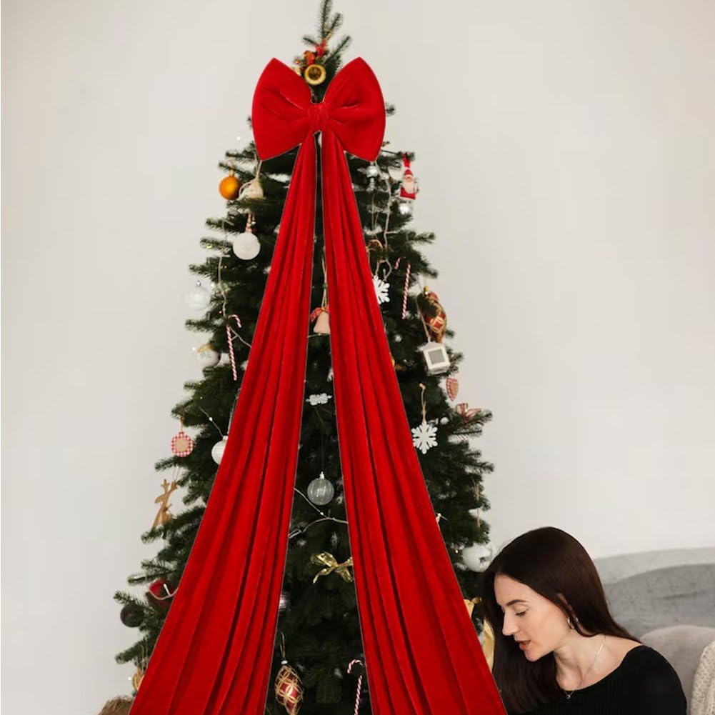 Weihnachtsbaum-Schleife, Vordertür-Schleife, Festival-verpackungsornament Für Weihnachtsschränke, Möbel Und Küchenparty-Dekoration
