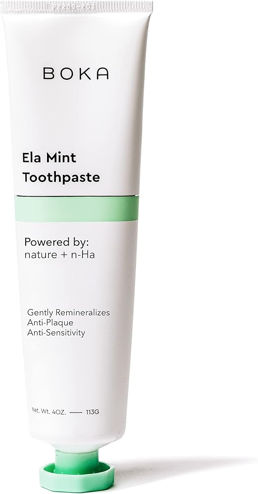 Boka Ela Mint Natural Toothpaste, NanoHydroxyapatite for