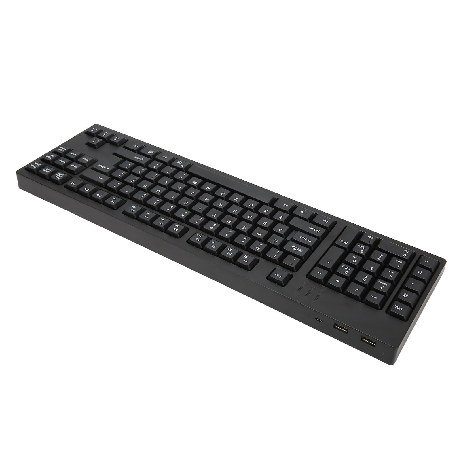 Teclado para Zurdos de Diseño Ergonómico, Material ABS, 109 Teclas, Teclado de Oficina USB Plug and Play para Diseñador de Contabilidad Empresarial