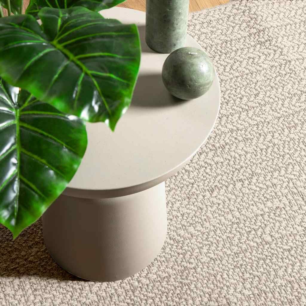 vidaXL Alfombra ZIZUR Apariencia Yute Interior Exterior Crema