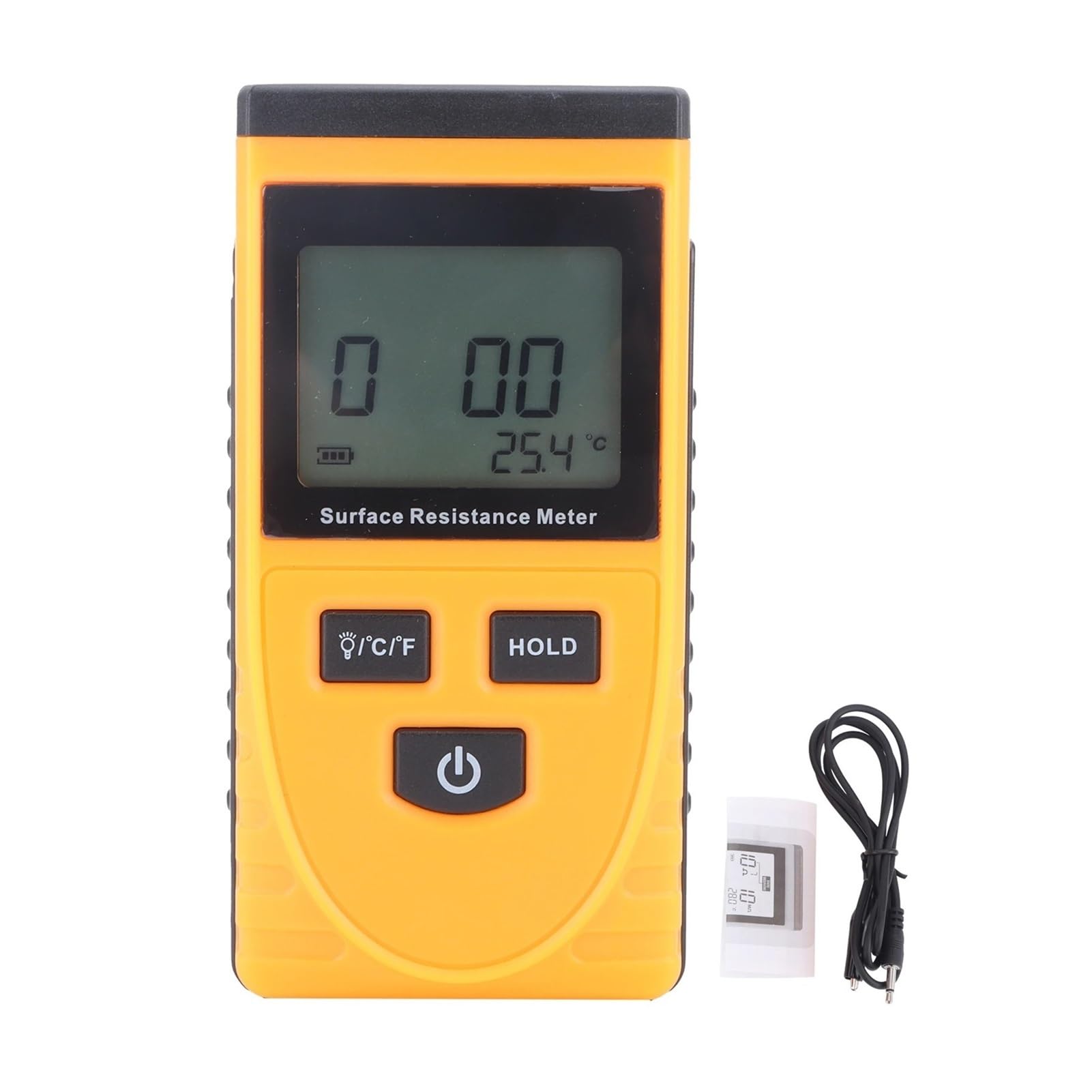 GM3110 Tester rezystancji Przenośny miernik rezystancji antystatycznej z wyświetlaczem LCD i cyfrowym wyświetlaczem