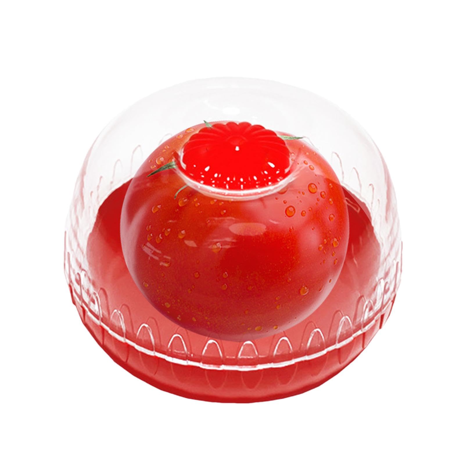 Rurunklee Fresh Saver Food Storage Pod with Clear Lid for Tomato, Keep Fruits & Vegetables Fresher Longer