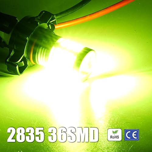 Vista 44 de Bombillas LED antiniebla superbrillantes de 3000 lm H8 H11, bombillas DRL de alta potencia 3030 chips con lente de proyector de repuesto