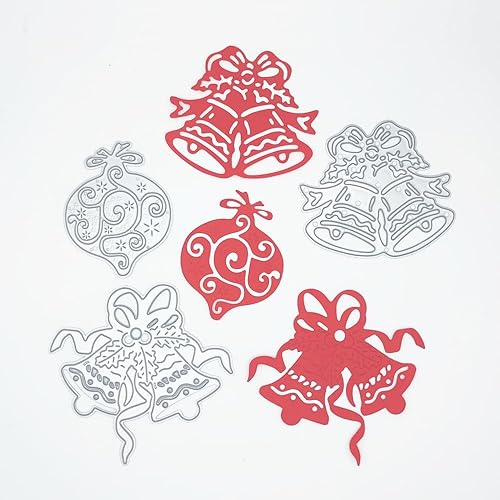 Miniatura 3 de Metal Feliz Navidad Ángel Regalo Pequeñas Campanas Troqueladas Troquelado Troquelado Plantillas de Plantillas en Relieve Plantilla Molde para Hacer