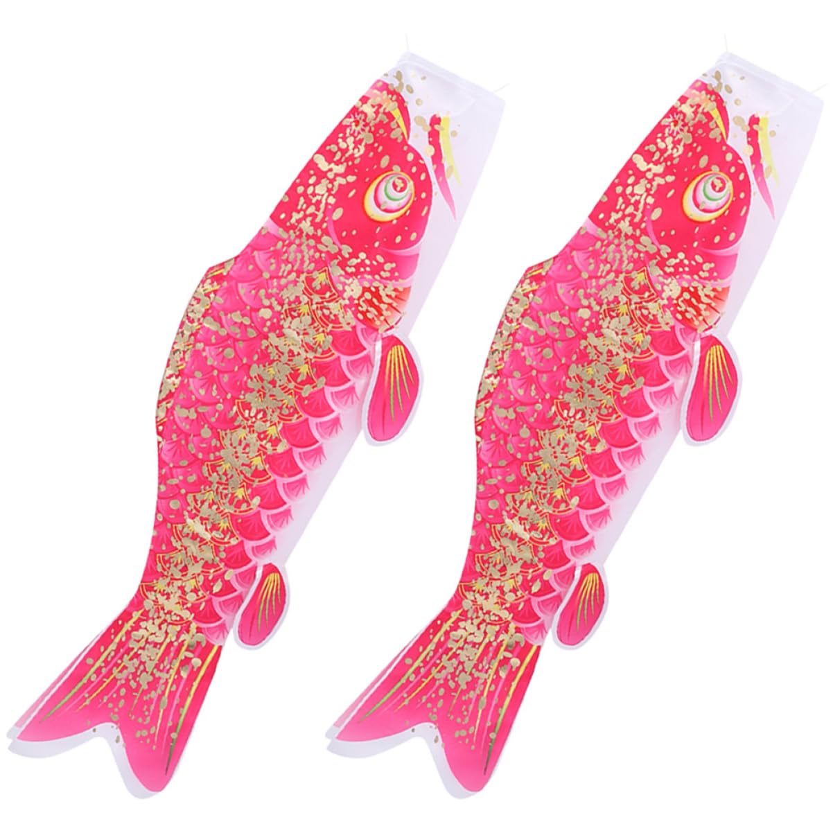 Sosoport 4 Set Di Bandiere A Forma Di Manica A Con Carpa Giapponese Grandi Bandiere A Forma Di Manica A Con Pesce Per Festival All'aperto 2 Pezzi * 4