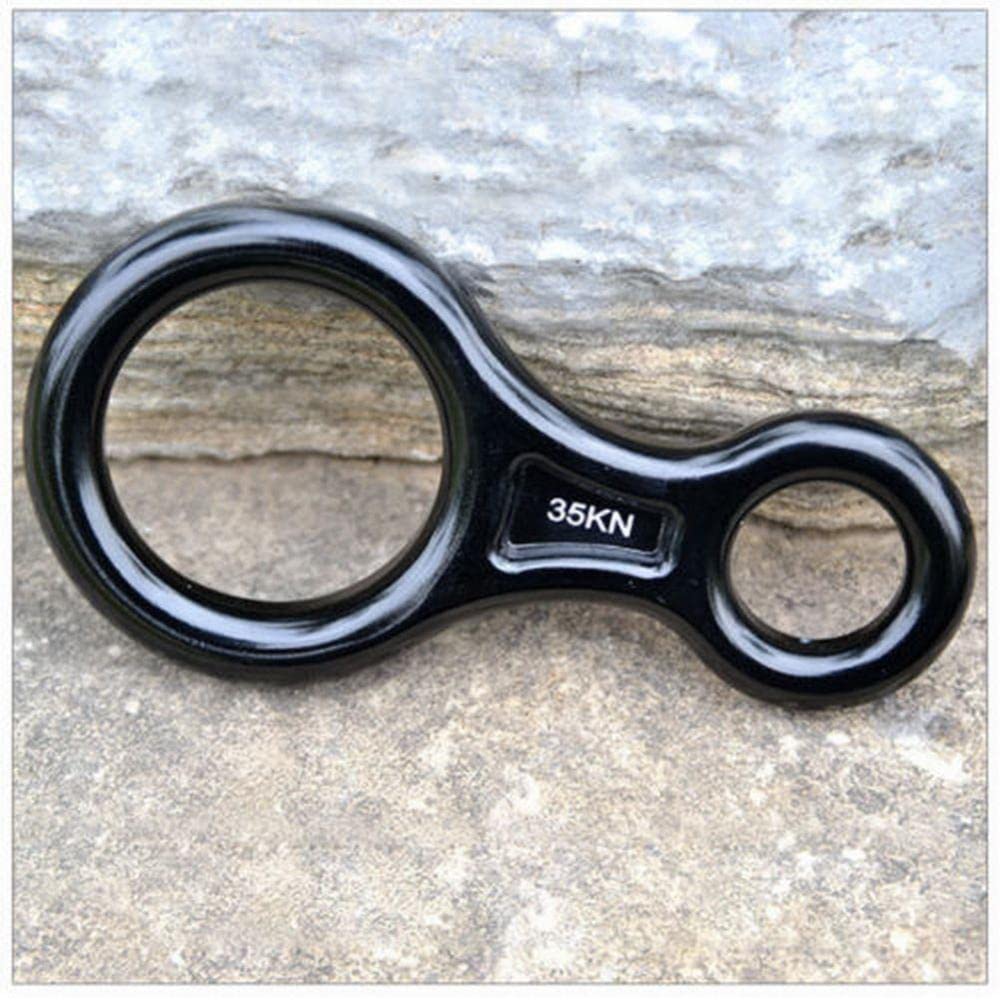 Buy Figure 8 Mountaineering Climbing Rappelling Ring Belay Device 35KN ...