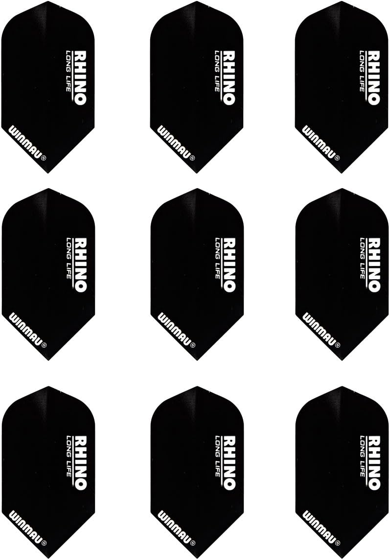 Winmau Rhino Long Life Speed Slim Extra Thick Dart Flights (3 Sets of 3-9 Flights)