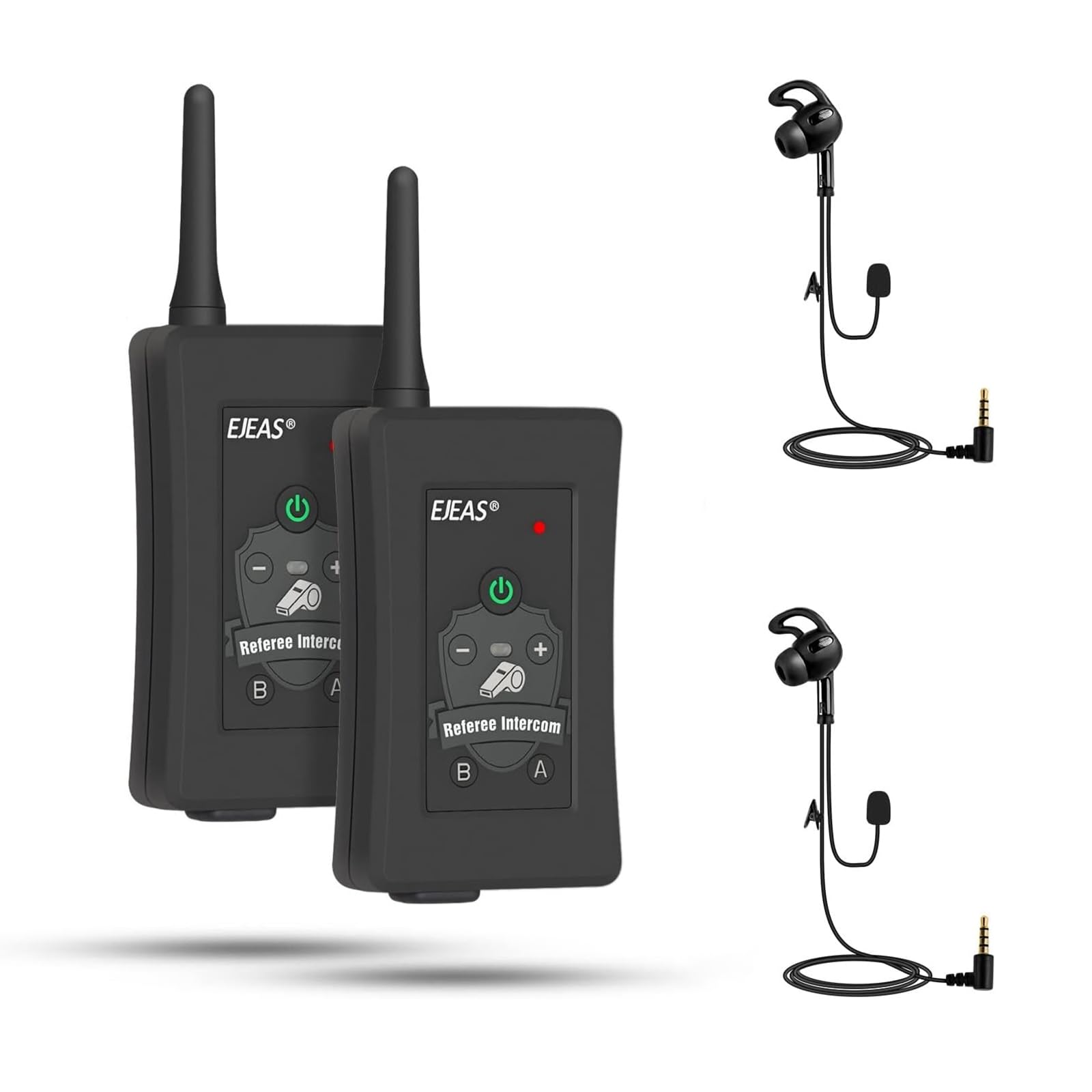 EJEAS FBIM Profesional Sistema de Comunicación con Intercomunicador Bluetooth 1500M 4 Personas Reducción de Ruido CVC Brazalete 2 Paquete