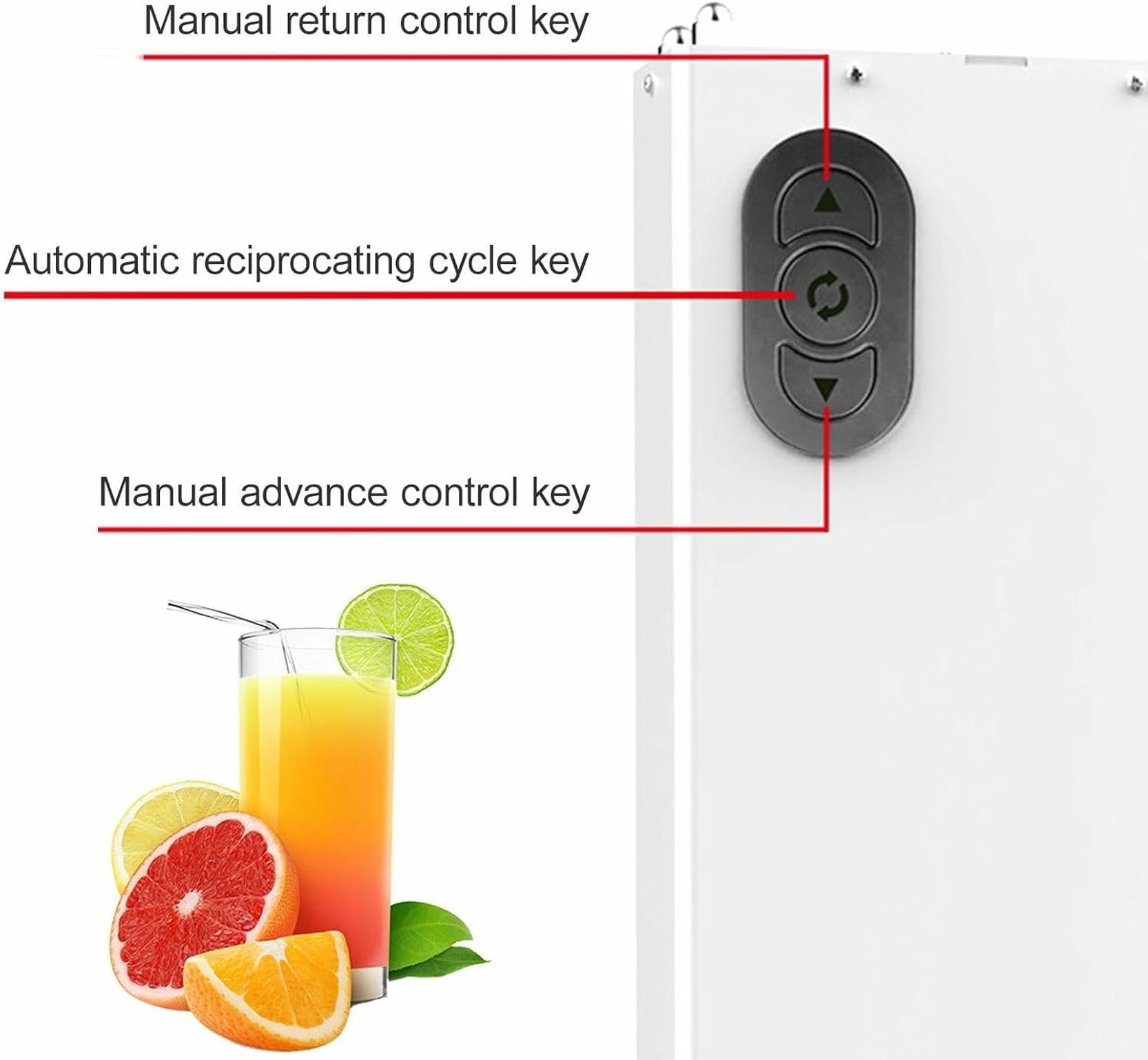 Exprimidor de Naranjas de Grado Comercial, exprimidor de cítricos eléctrico de Acero Inoxidable para Uso doméstico y Comercial, para jugos de Naranja, limón, Lima y Pomelo.