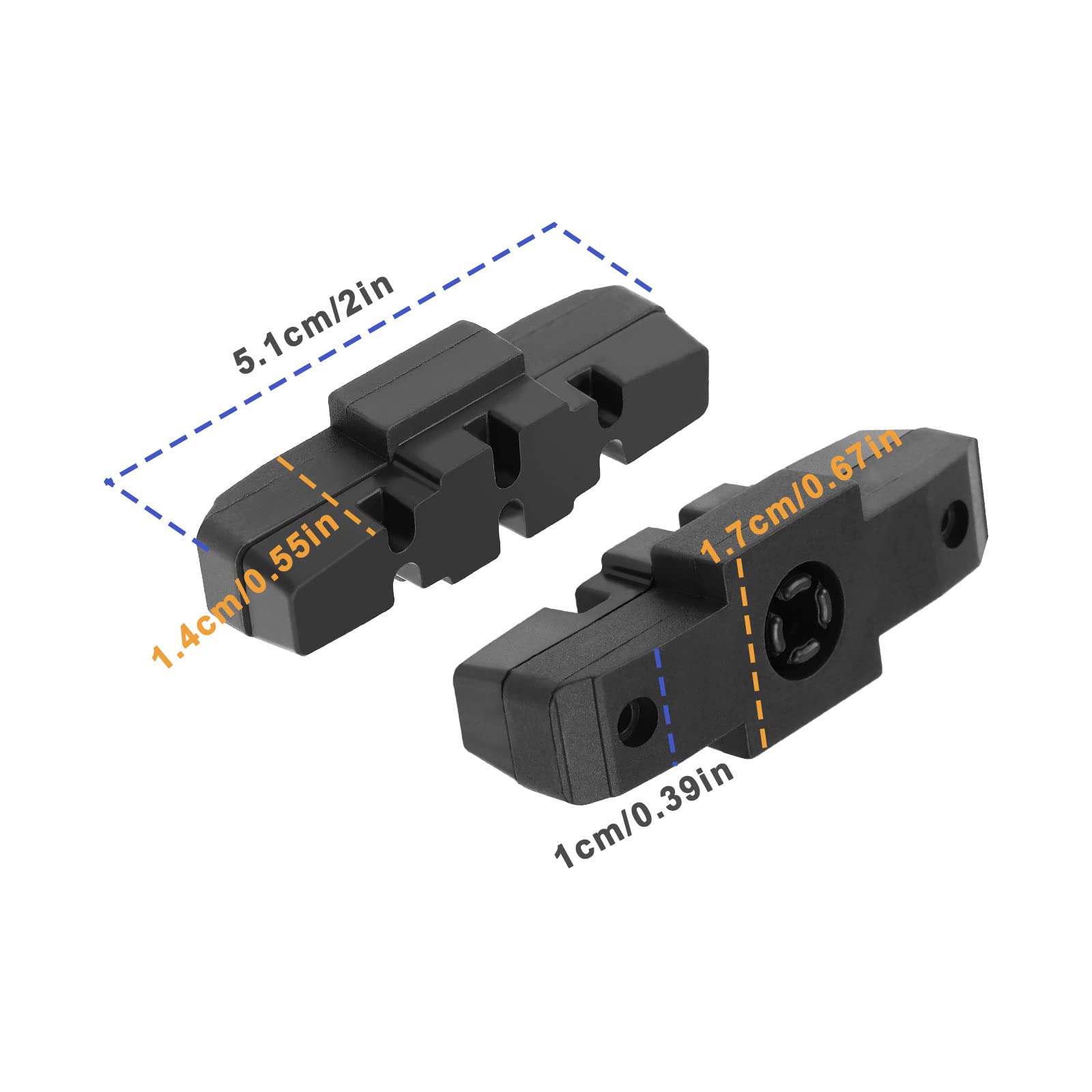OTOTEC 4Pcs Bicycle Brake Pads Replacement Compatible with Magura HS11 HS22 HS24 HS33 HS66 Rubber Road Bike Brake Cover Bike Accessories Black - Image 3