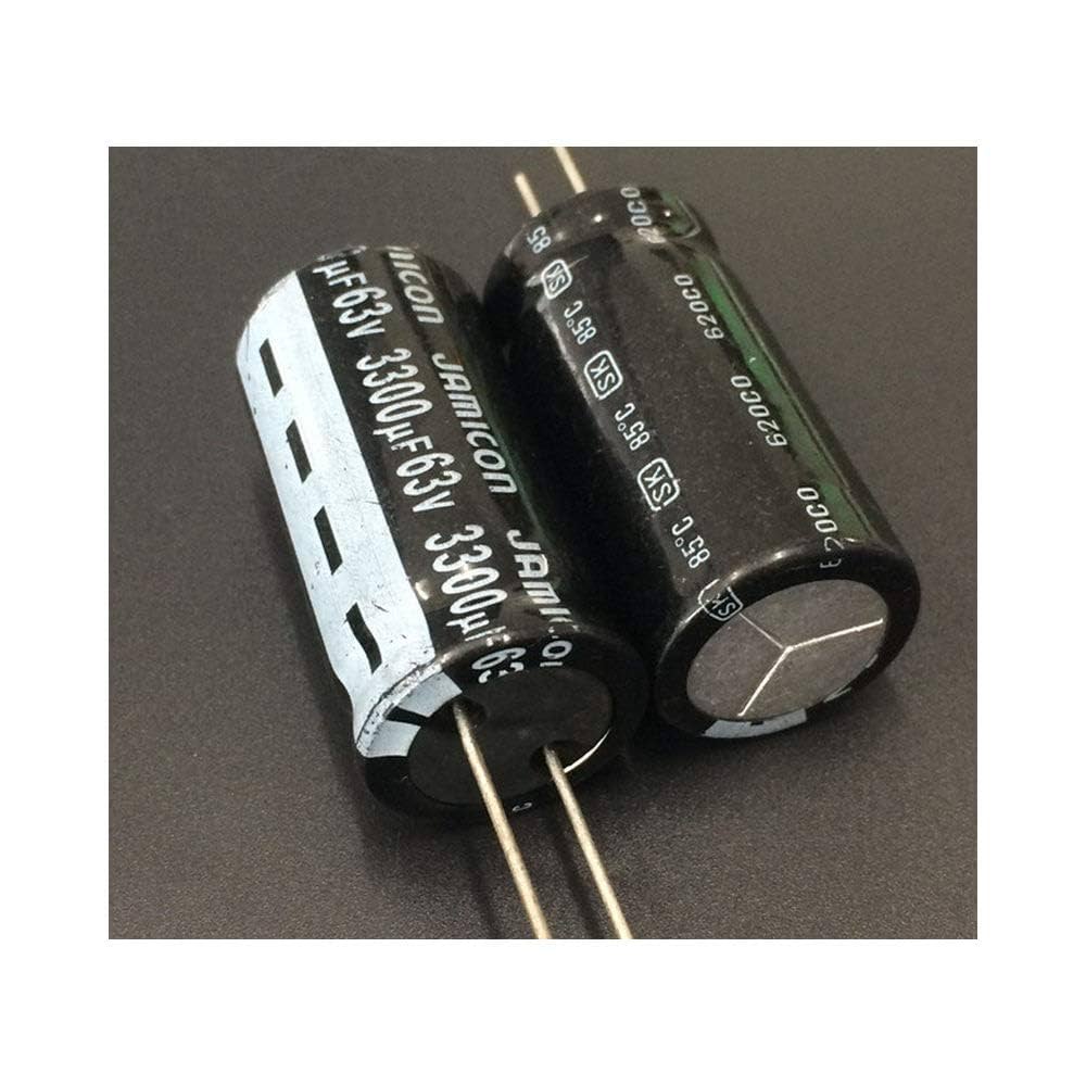 切銀 天正 ProIcWorld 5pcs 3300uF 63V JAMICoN SK Series 22x45mm