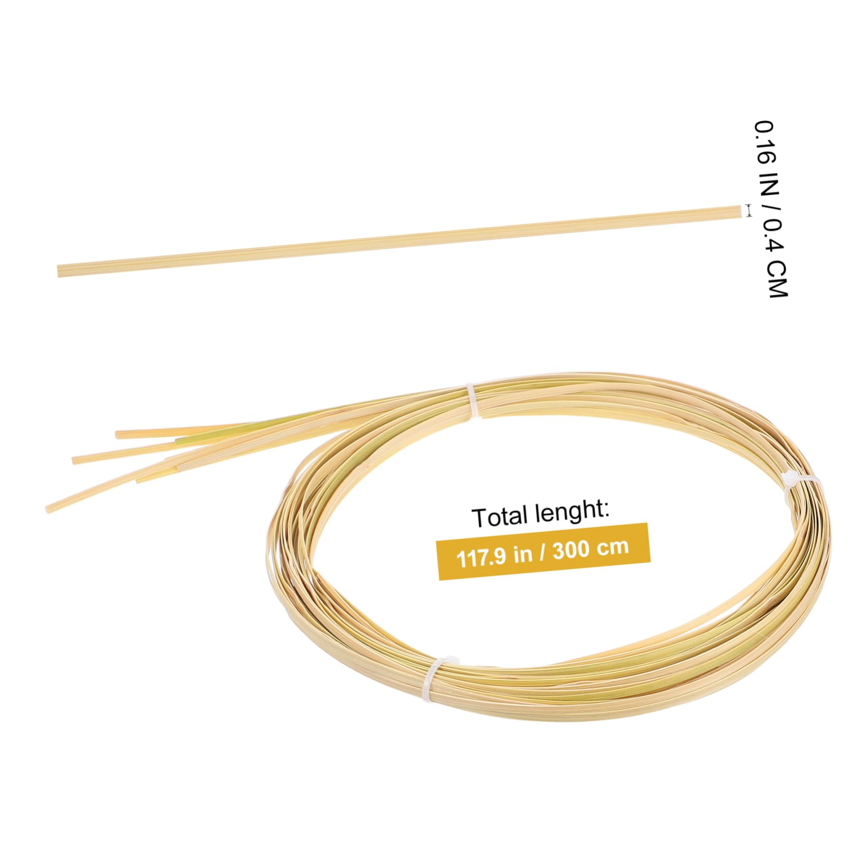 Housoutil Split Craft Material DIY Reed for Basket Weaving Thin Reed Strips for Crafts