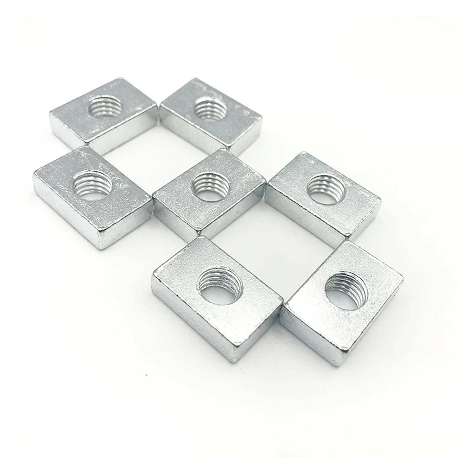 Tuercas Cuadradas for Perfiles de Aluminio - Acero al Carbono Galvanizado(M8x25x15x5 10pcs)