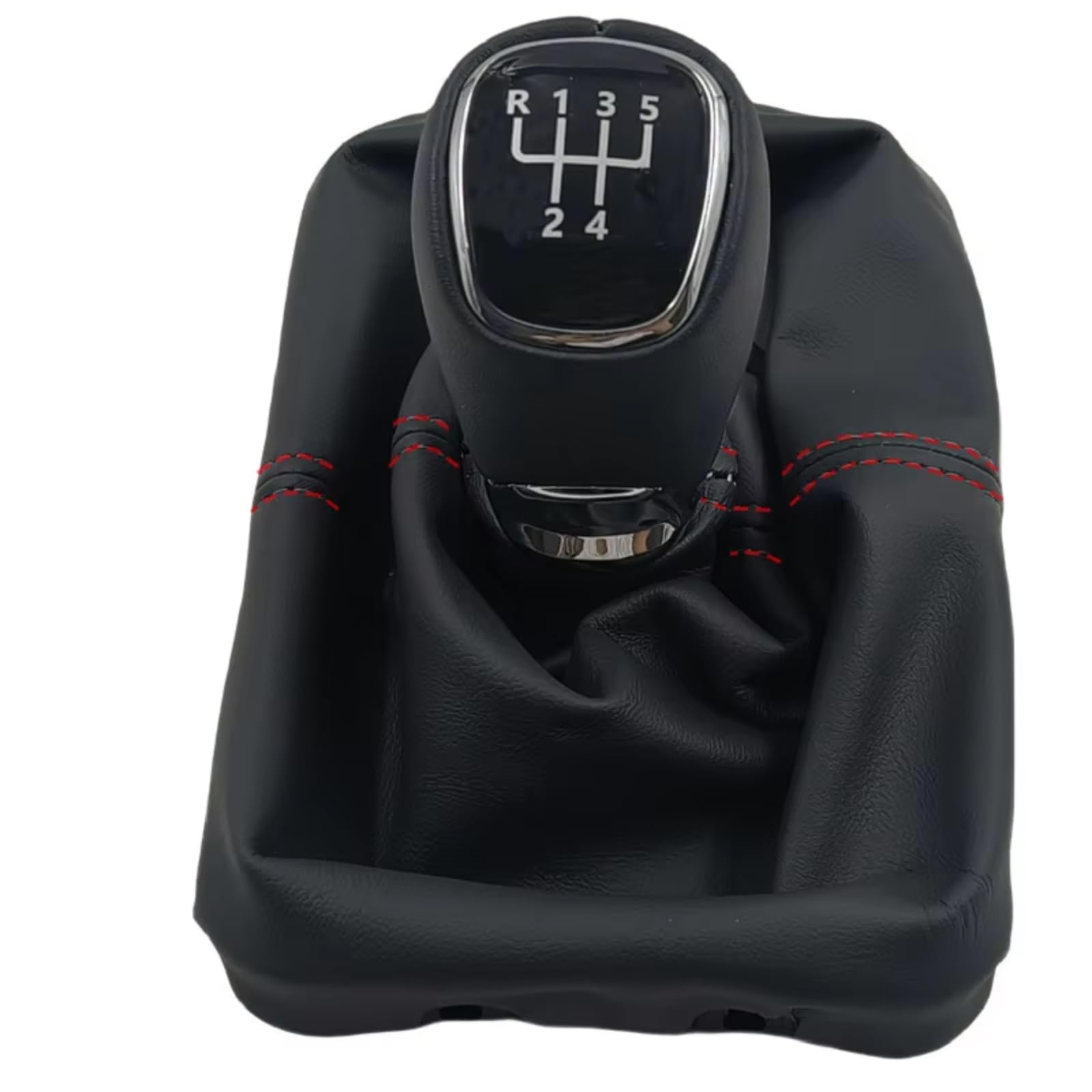 HILLAR Car Gear Stick Knob for VW for Beetle 1998-2010 Gearbox Gaiter Stick Handles 5 Speed Red Line Gear Shift Knob Boot Lever Gaitor Shifter Dust Jacket(Type 9)