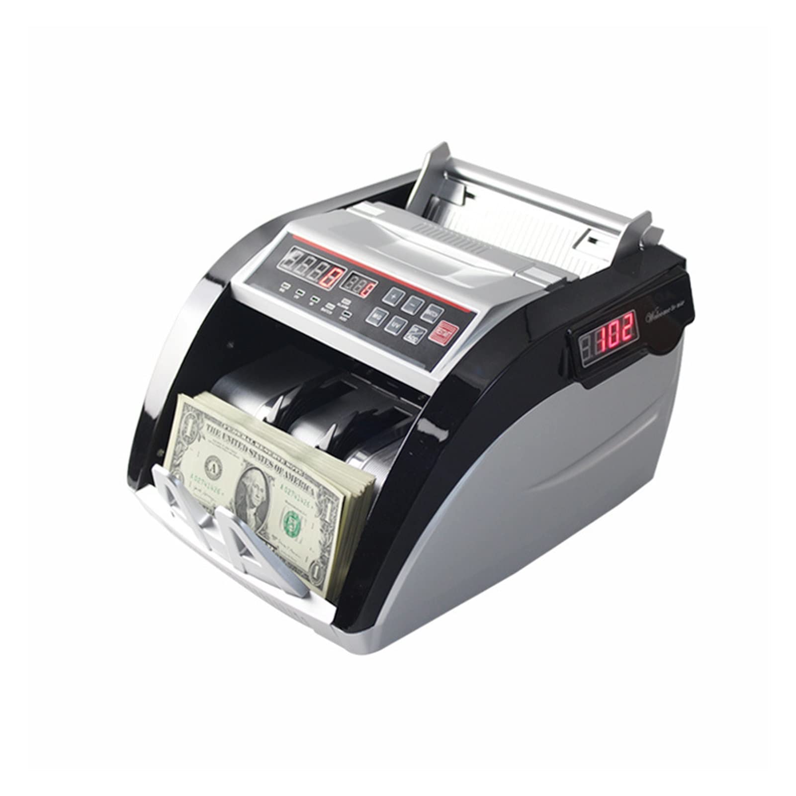 Amazon | マネーカウンター ビルカウンター、マネーマシン5800C通貨偽造キャッシュクイック識別  導いたユーロ、ドル、香港ドル、アフリカ通貨などと互換性のある多国籍通貨を表示します。 さまざまな紙幣、チケット、商品券などの計算に適しています |  紙幣・コイン ...