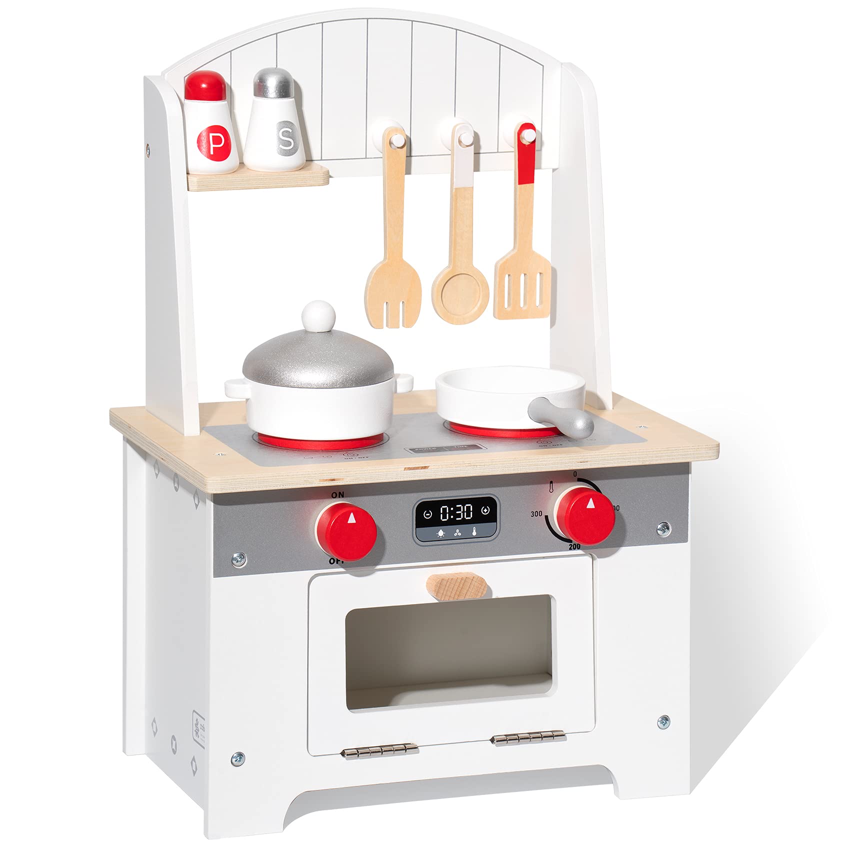 Buy ROBUD Wooden Kitchen Playset, Pretend Play Kitchen Set for Kids