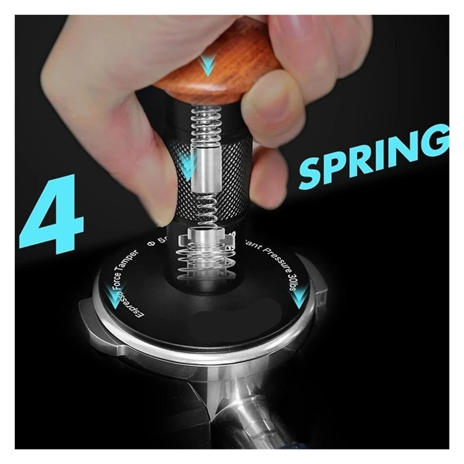 Tamper 30lb Compatible Con AliKisscafe, Compatible Con Breville