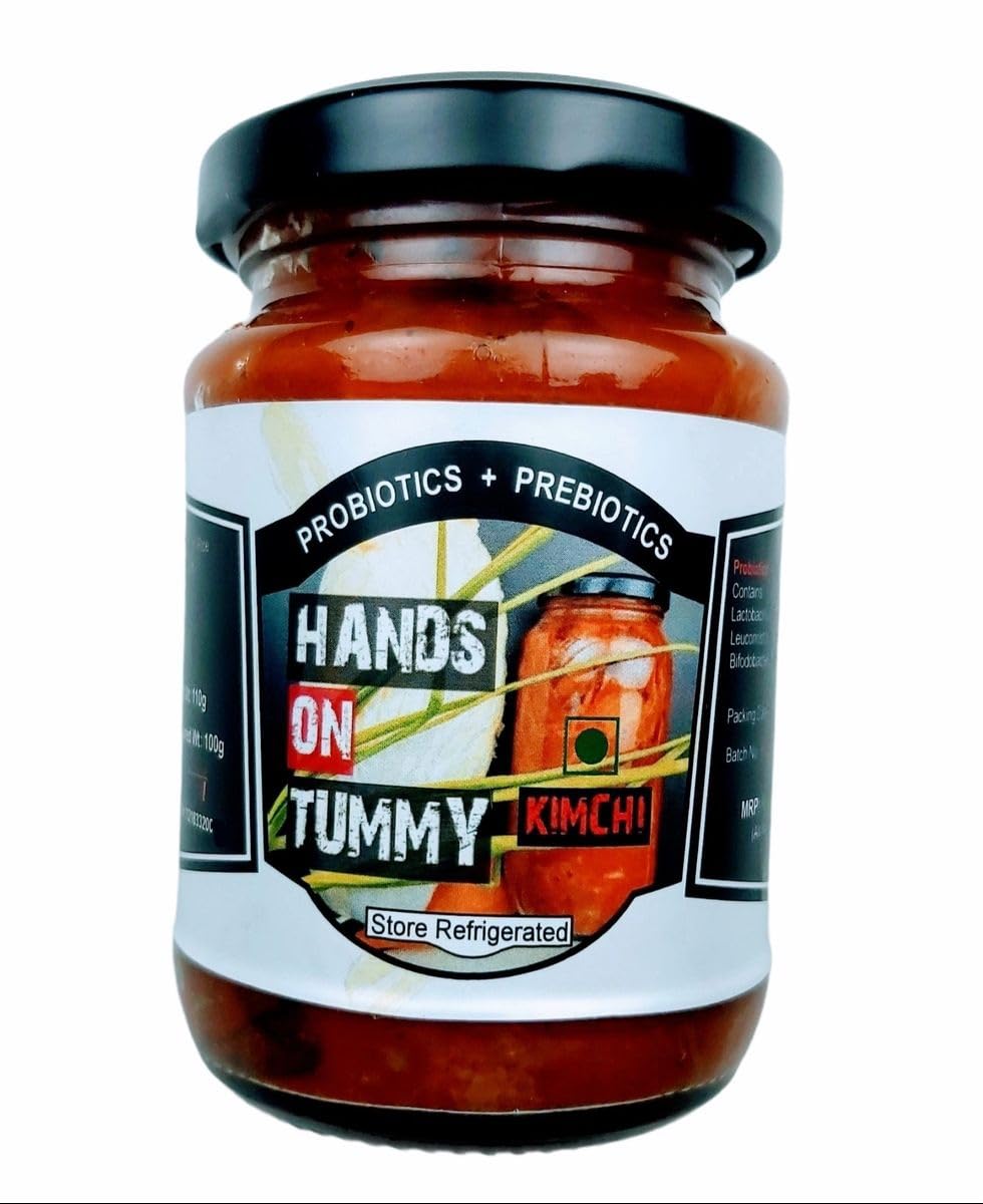 Hands On Tummy - Red Kimchi - Spicy Korean (Probiotic + Prebiotic) Pickle For Gut Health (110 grams) (B0D1MGSNYZ) Amazon Price History, Amazon Price Tracker