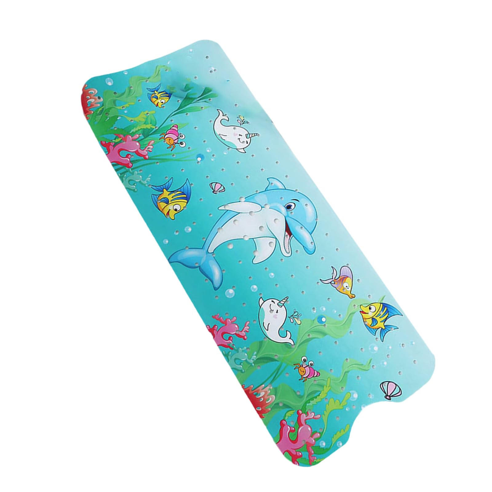 Nucelit Cartoon Bathtubs Floor Mats 100x40cm AntiSlip Surfaces Baby Safe PVC Materials with Suction Cups Baby Bathtubs Mats