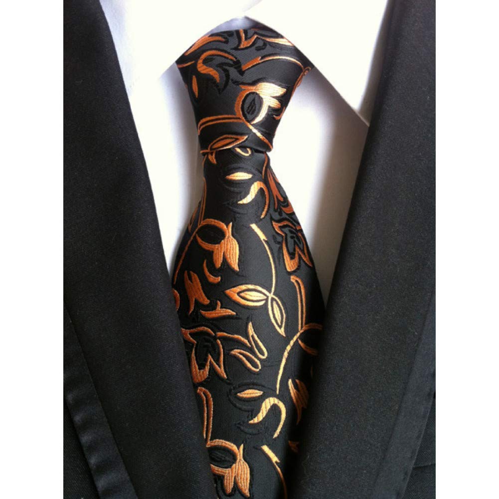 Cravate hommes jacquard Paisley Y66 avec pochette assortie pour mariage