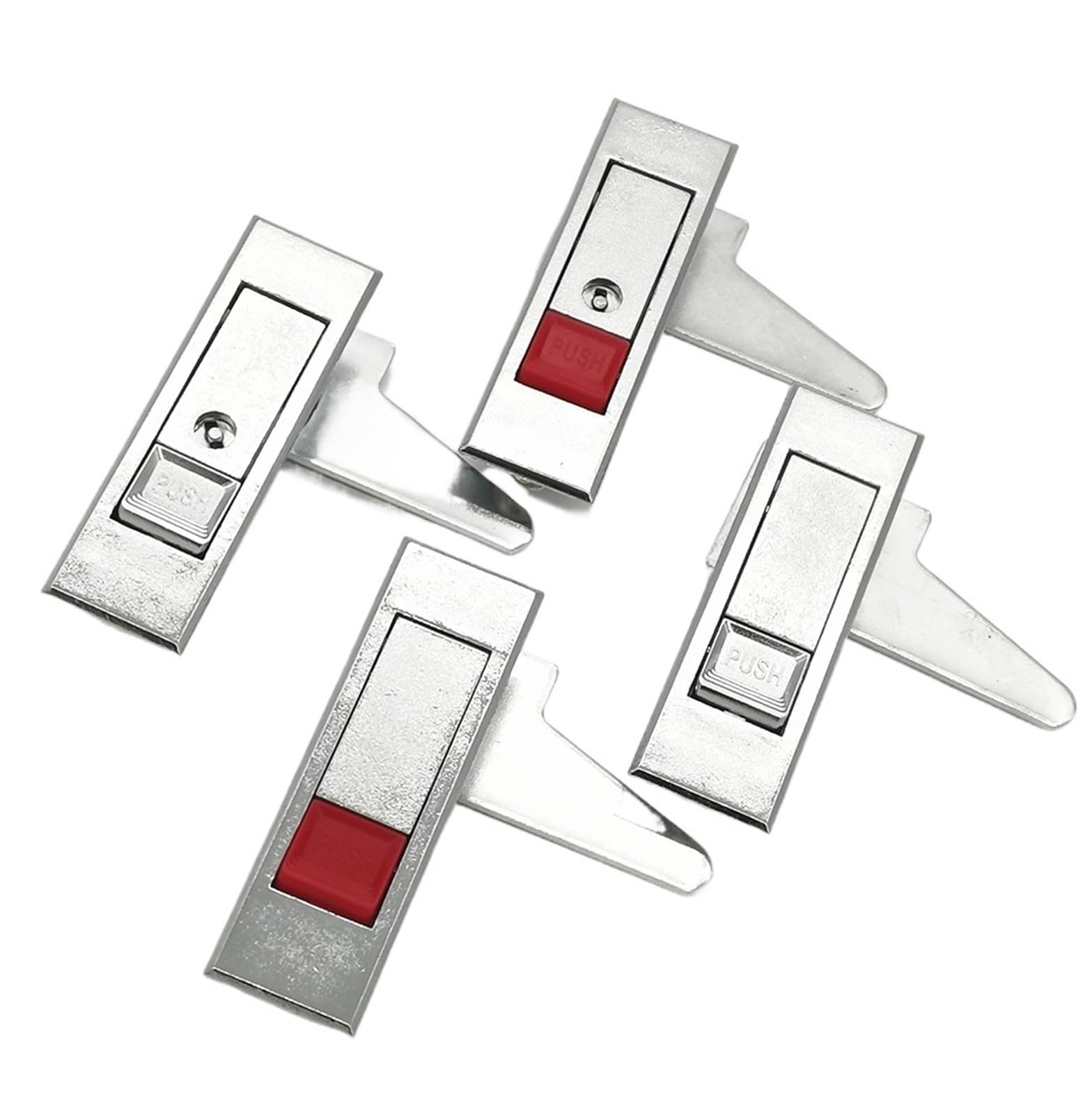 Cerradura de botón MS603 for gabinetes de distribución de energía | Archivador seguro y cerradura de caja eléctrica | 1 pieza(White,Without keys)