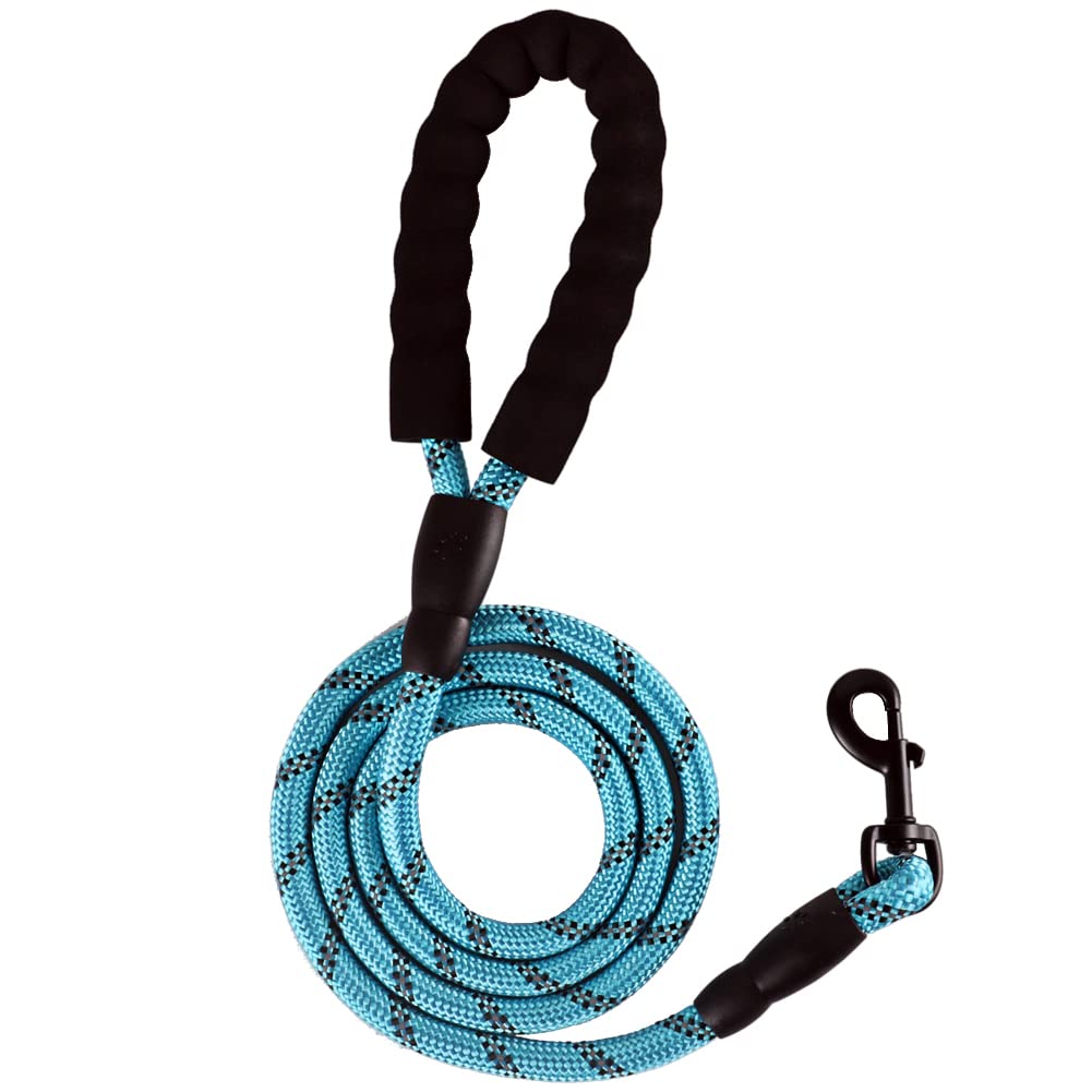 Dog Lead for Dogs 1.8 m with Comfortable Padded Handle and Highly Reflective Threads for Small, Medium and Large Dogs