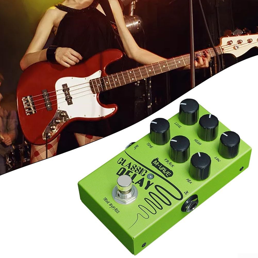 Verbessern Sie Ihre Musik mit einem klassischen analogen Delay-Effektpedal mit True Bypass-Design