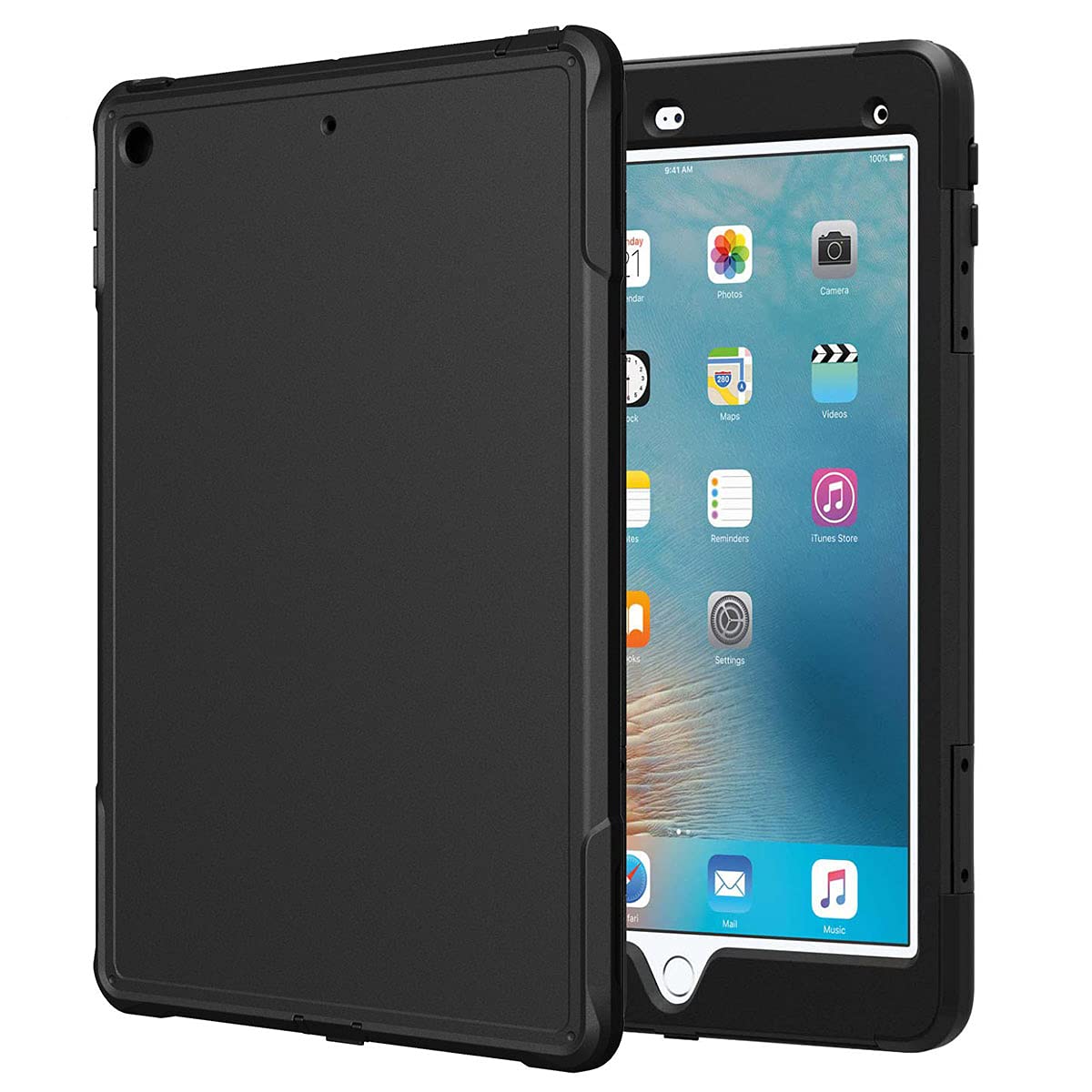 Rome Tech Rugged Case for 7.9-inch Apple iPad Mini 5/4th Gen - A2126 A2124 A2133 A2125 - Heavy Duty Shockproof Protective Cover for Apple iPad Mini 2019 - Black