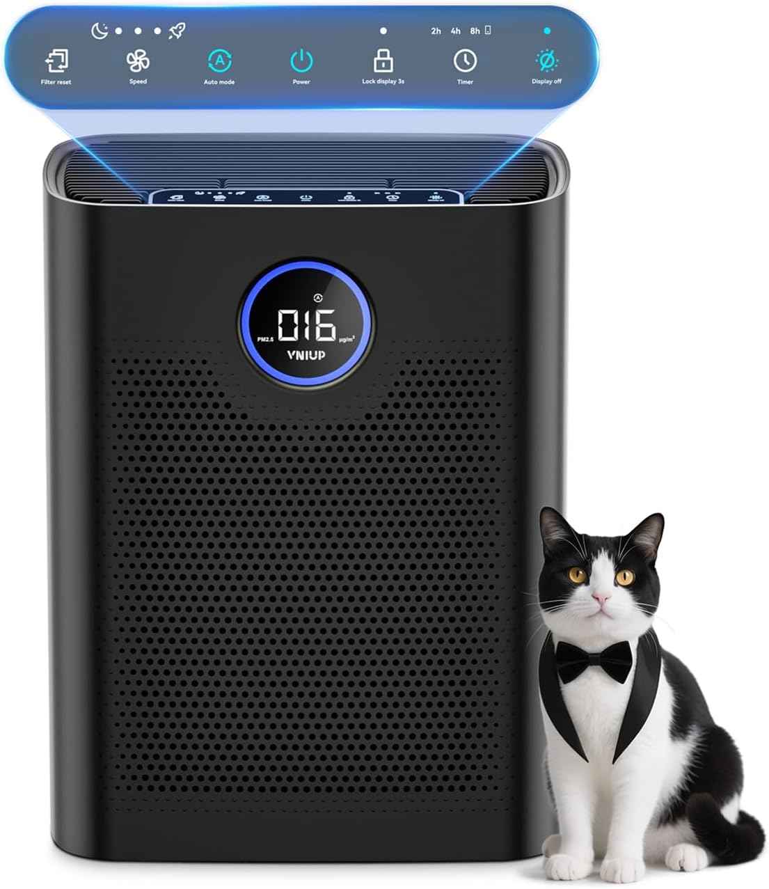 Air Purifiers for Home Large Room up to 3000 ft², VNIUP H14 True HEPA Air Purifier for Bedroom, PM 2