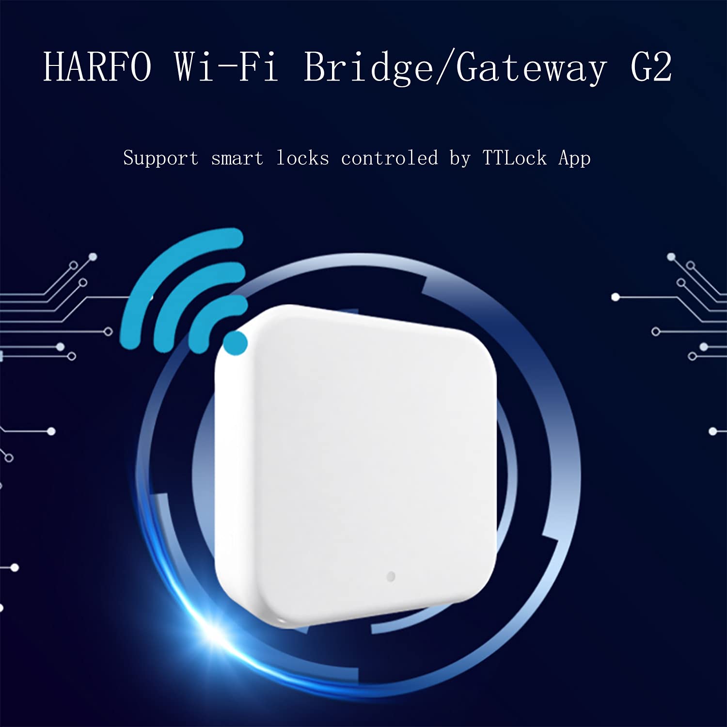 Puerta de enlace Wi-Fi/puente Wi-Fi para la serie APP Lock, cerradura electrónica de puerta de entrada sin llave, cerradura Bluetooth, puerta de enlace Wi-Fi/puente Wi-Fi, puerta de enlace G2,