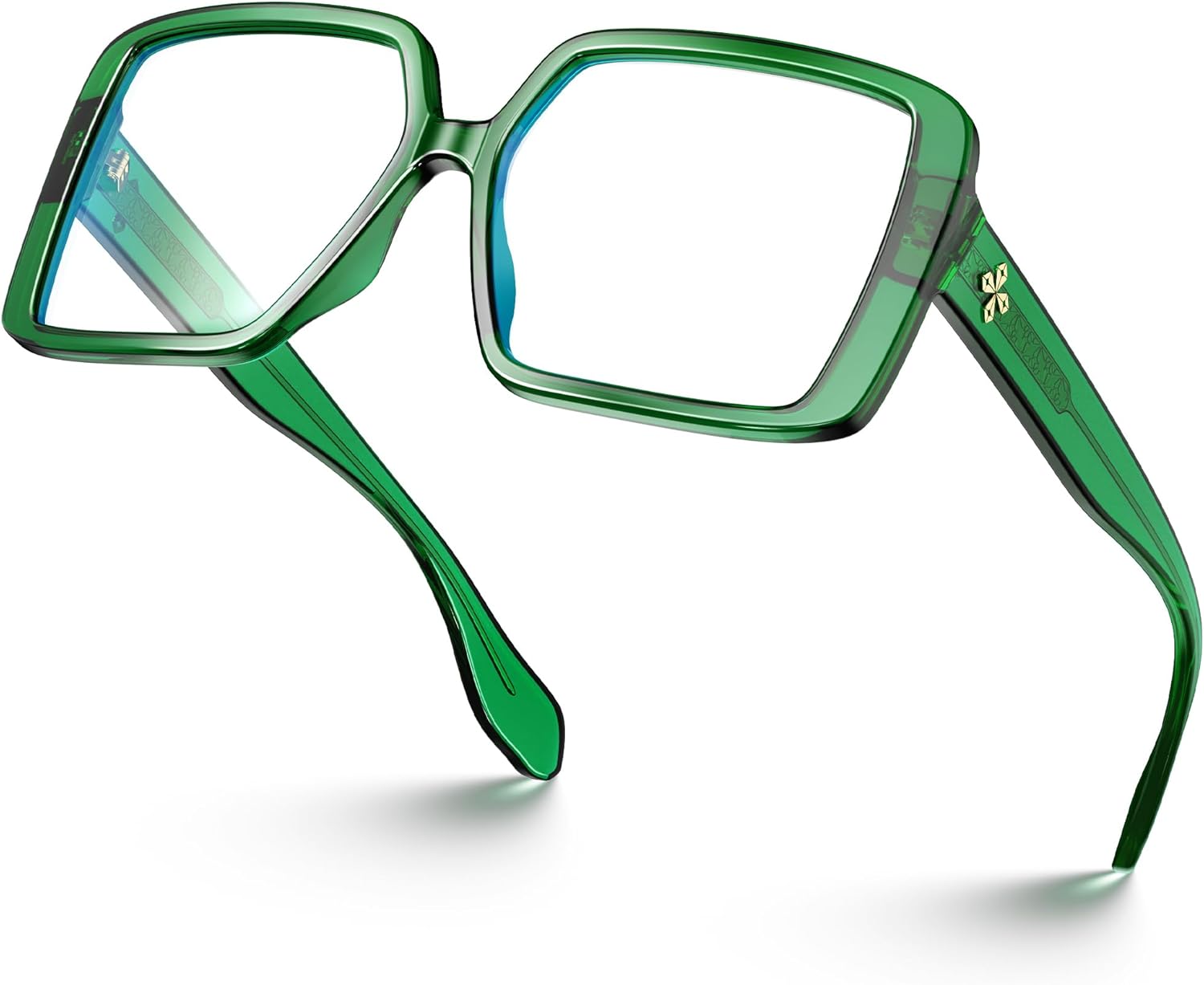 VISOONE Oversized TR90 Blue Light Blocking Glasses Fashion Accessories Non Prescription for Women Harvard - Image 6