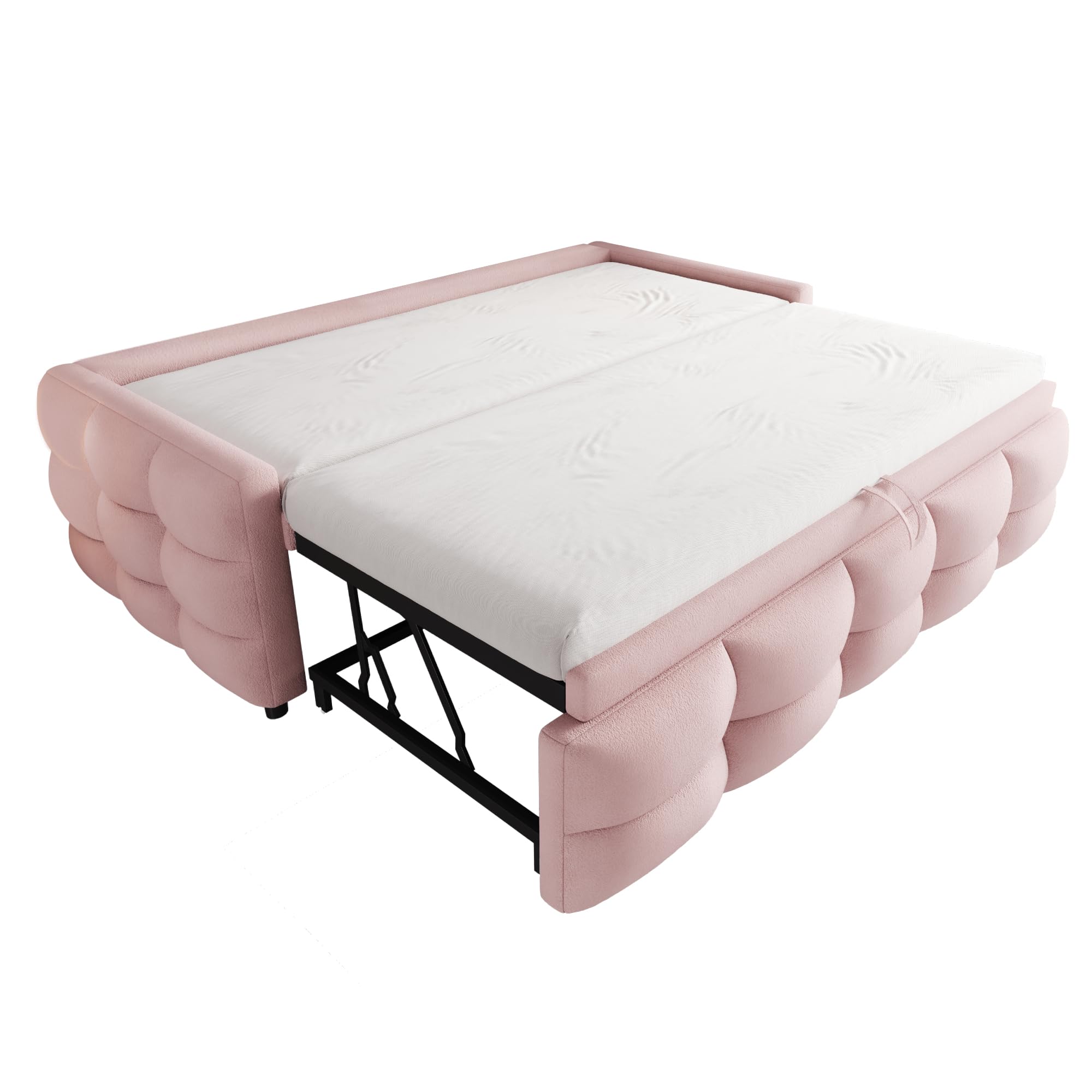 Gestoffeerd bed, bankbed, 90 x 190 cm, multifunctioneel bed, met treden
