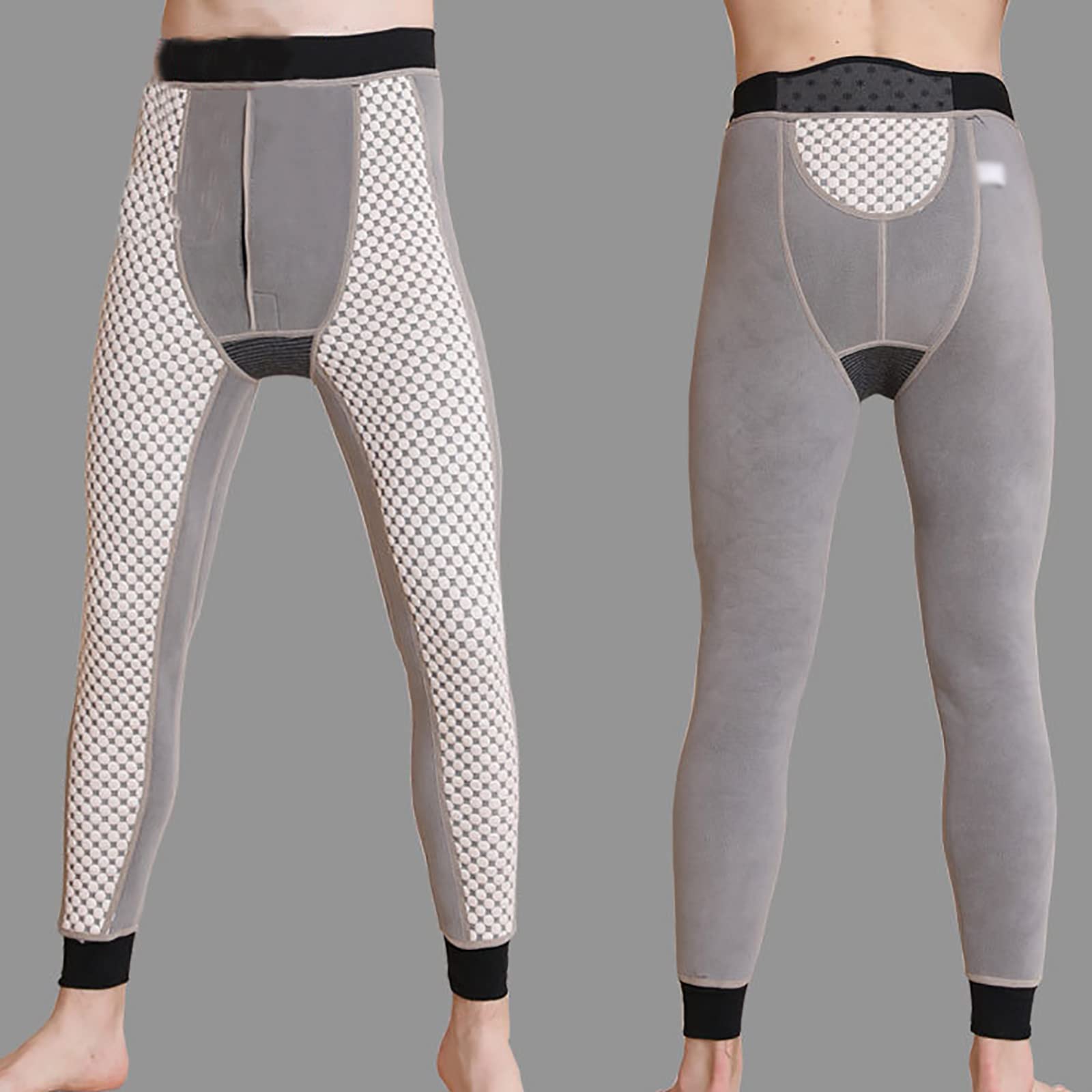 Długie Johns Spodnie termiczne Męskie Ciepłe Baselayer Miękka Gruba Bielizna Spodnie Legginsy Spodnie