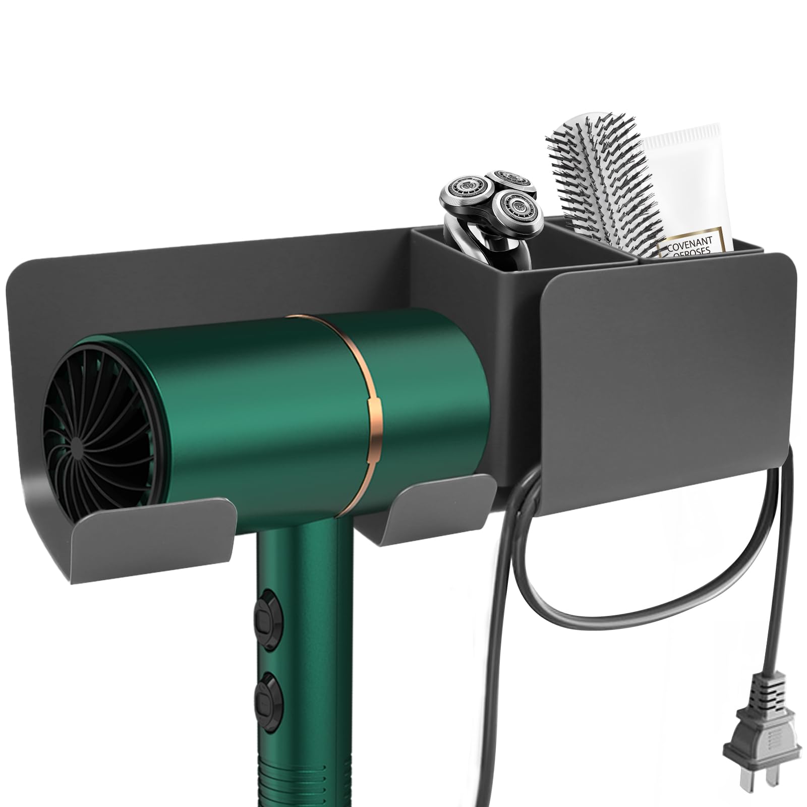 壁掛収納　ドライヤー　新品 楽天市場】山崎実業 ウォール角度調節ドライヤーホルダー タワー