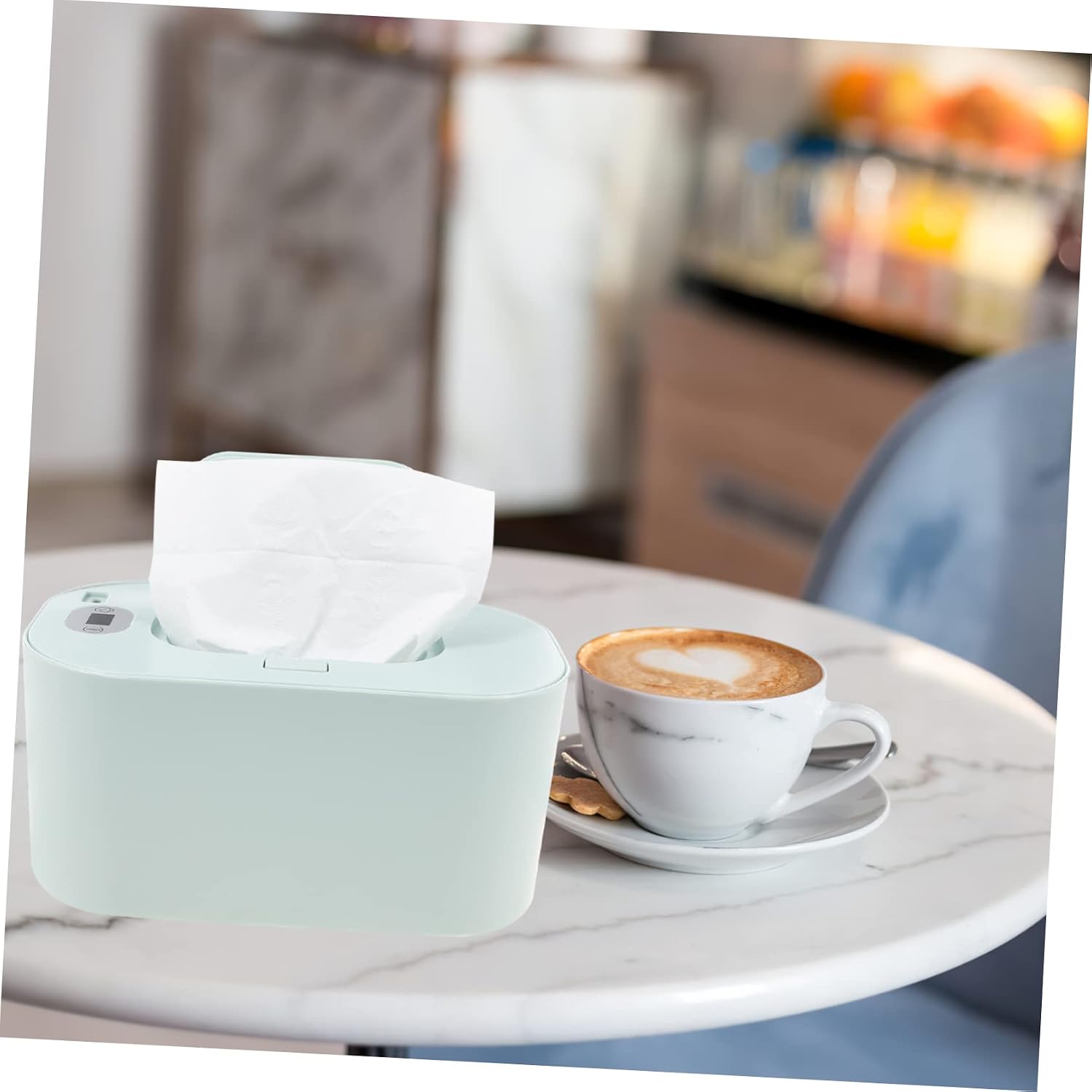 Vaguelly USB Wipe Warmer and Portable Tissue Dispenser Smart Temperature Control Comfortable Diaper Changing for Newborns Travel-Friendly Design