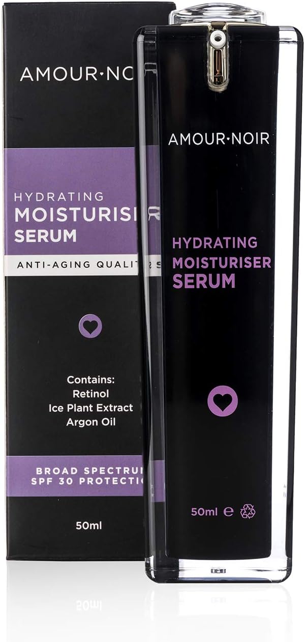 Amour Noir Two In One Moisturiser & Serum | SPF 30 | Day & Night | Retinol | Acne Fighting | Anti-Ageing | For All Skin Types