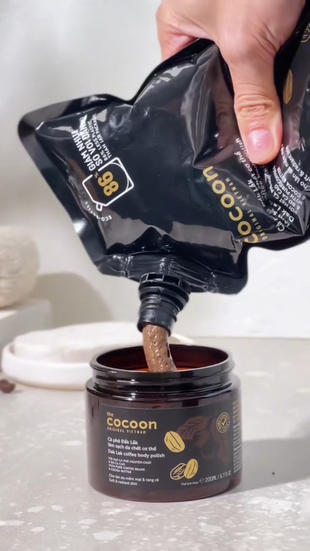 Amazon.com : COCOON DAKLAK COFFEE BODY POLISH 600ML - Cà Phê Đắk