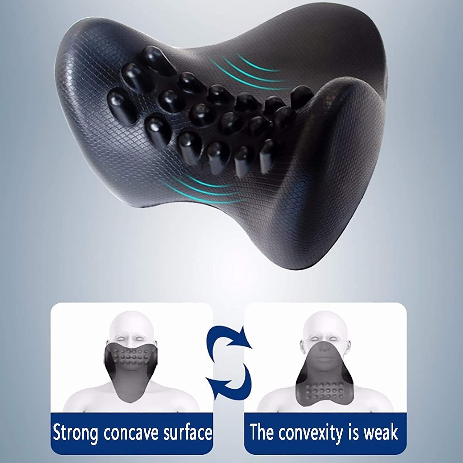 Supporto per Il Collo per Il Dolore al Collo, Cuscino di trazione cervicale, Cuscino di trazione ergonomico Portatile per alleviare Il Dolore, Dispositivo di trazione per alleviare