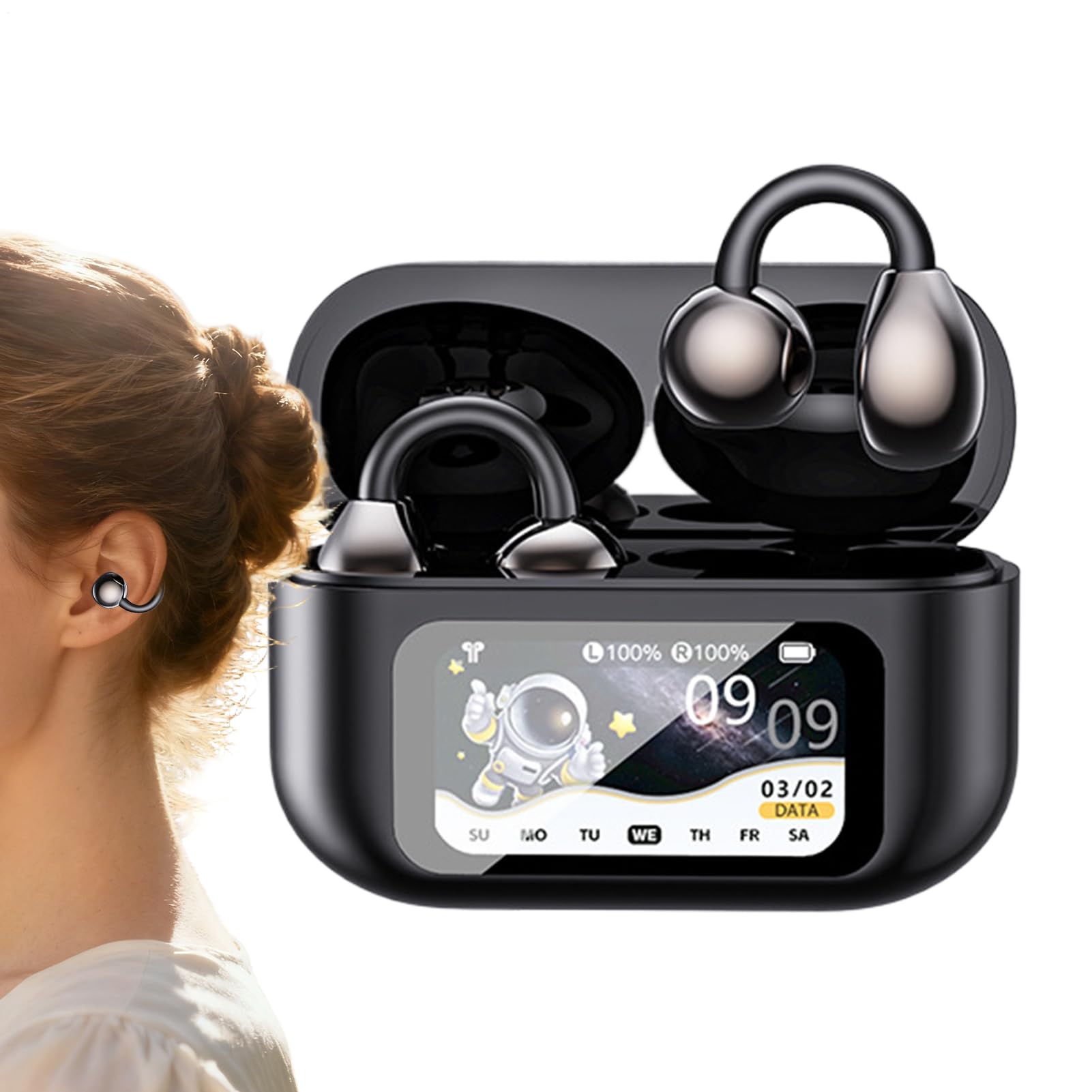 Écouteurs de traduction en temps réel rechargeable appareil compact audio - 8