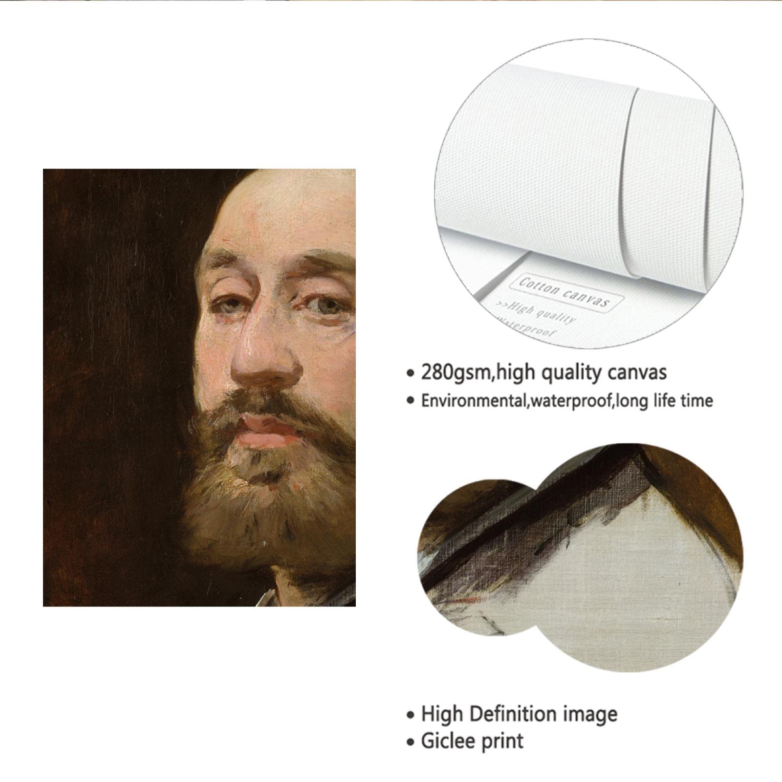 Amazon.co.jp: エドゥアールマネ有名な人物画は印象派の壁の芸術