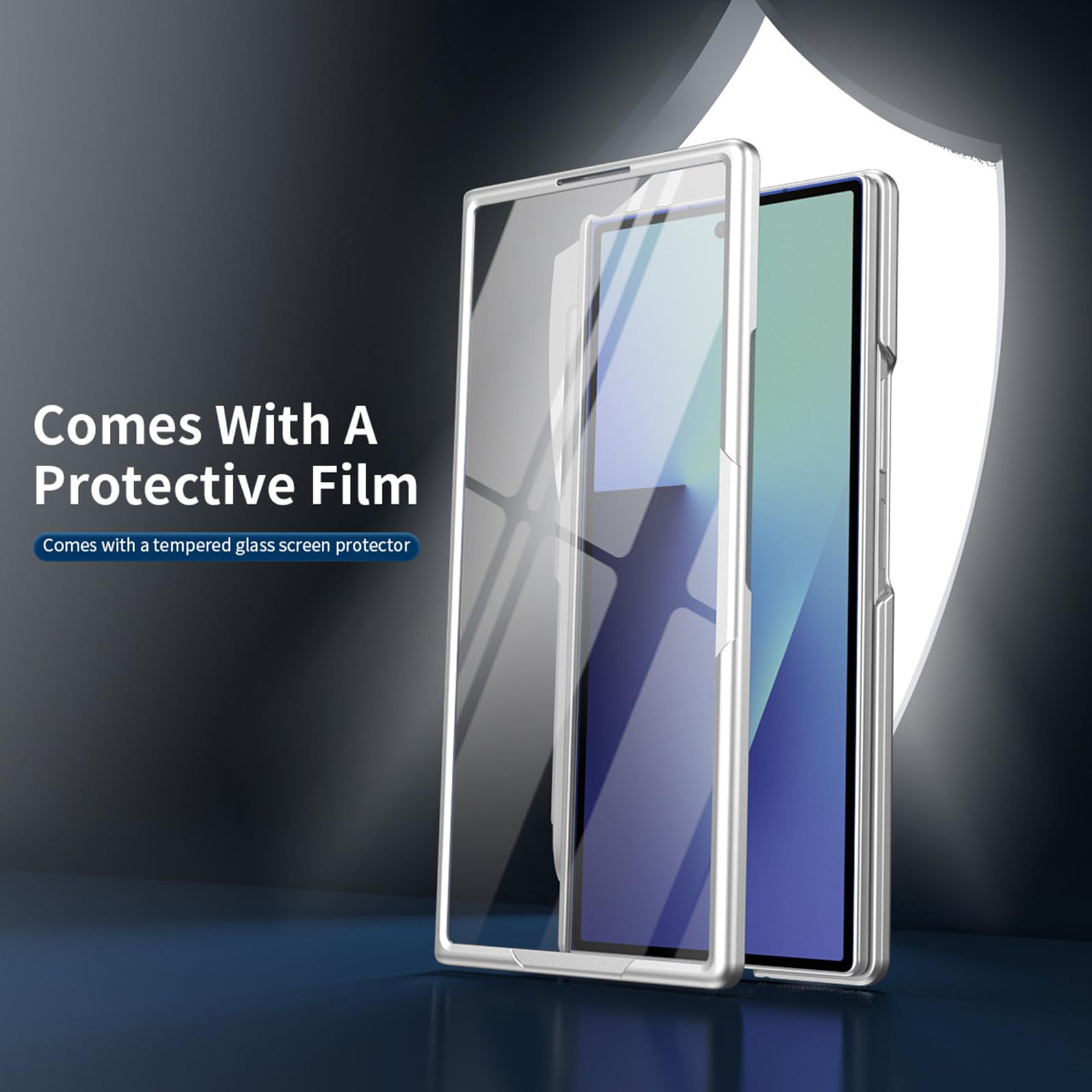 Magnetyczne etui do Samsung Galaxy Z Fold 8 Ultra, twarde szkło PC