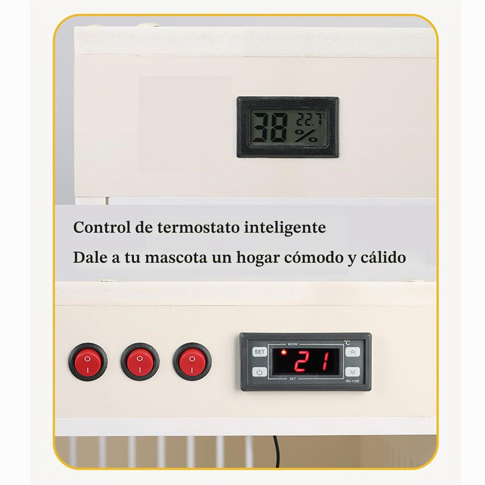ZUMAHA Caja Incubadora para Perros, Incubadora De Gatos De 60 * 50 * 50cm para Cachorros, Incubadoras E Incubadoras Cachorros, Gatitos, Todos Los Bichos