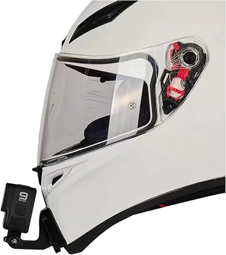 AGV K1 Personalizar Casco de motocicleta de aluminio Kit de montaje de barbilla para GoPro e Insta360, etc. Cámara de acción con almohadillas