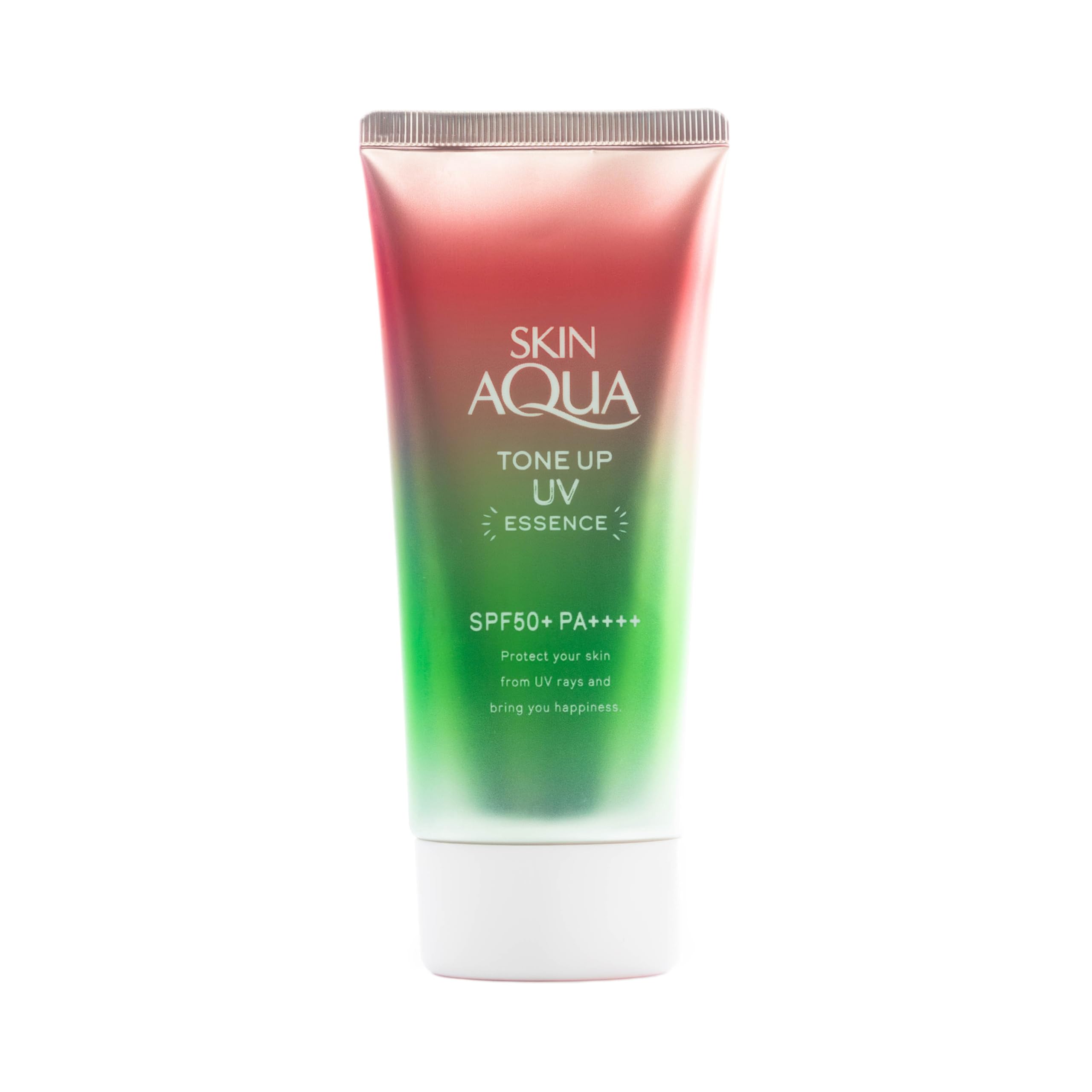 SKIN AQUA® Protetor Solar Tone Up Happiness Aura 80g - FPS 50 cor rosa - Não deixa a pele oleosa