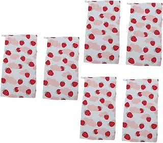 INOOMP 6 Pçs Toalha Para Crianças Toalha De Bebê Panos De Musselina Toalhas De Bebê Toalha Para Lavar O Bebê Toalha De Rosto Lenço Avental De Bebê Pequena Toalha Impressão Criança