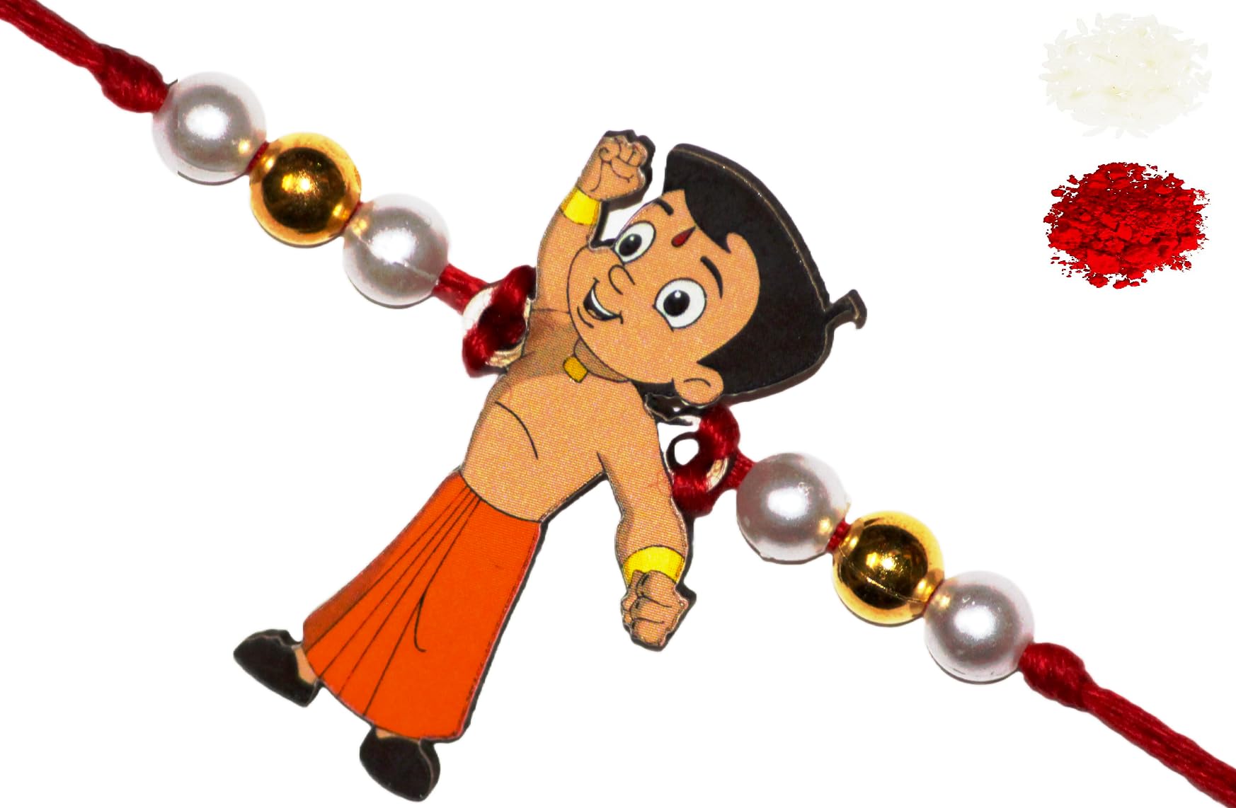 NITYAM ENTERPRISES Chhota Bheem Cartoon Character Kids Rakhi with Roli Chawal(NE 238) (B0CB4X9DX5) Amazon Price History, Amazon Price Tracker