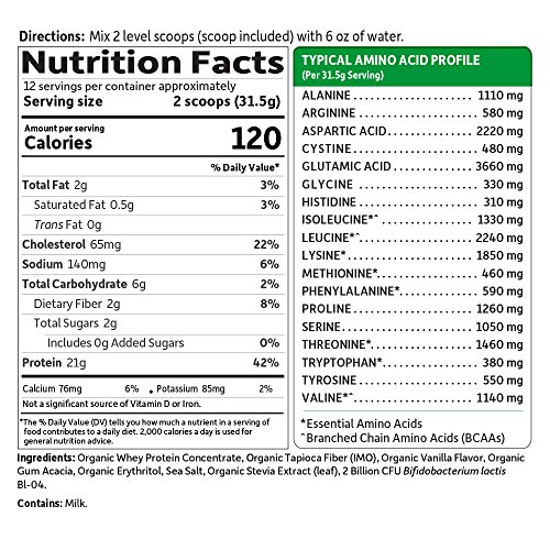 Garden Of Life 658010121262 Grass Fed Whey Protein Powder Vanilla thumb #4