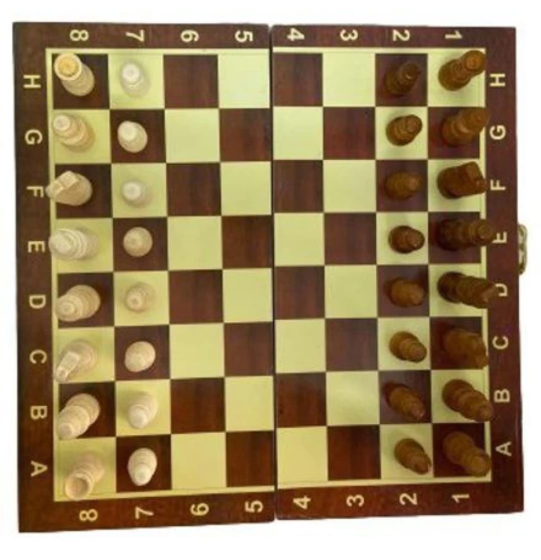 Wooden Folding Chess Set, Handmade Game Board Interior for Storage for Adult Kids Beginner (10"X10" INCH) (B0BLZ4HL8N) Amazon Price History, Amazon Price Tracker