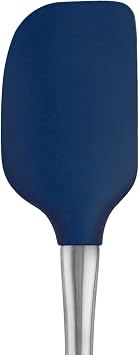 Tovolo 30098-300 Flex-Core Stainless Steel Handled Spatula Heat-Resistant & BPA-Free Silicone Turner Head, Cast Iron & Non-Stick Cookware, Dishwasher-Safe, Deep Indigo