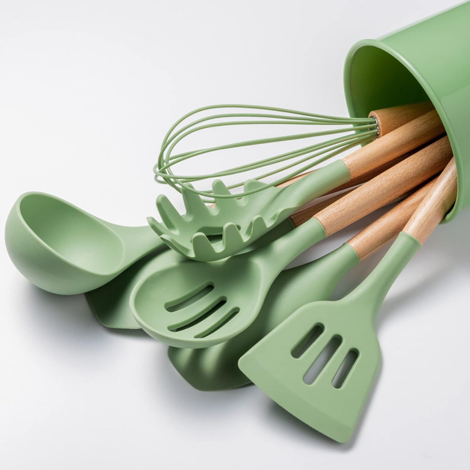 Set di Utensili da Cucina, Set di Utensili da Cucina Utensili da Cucina in Silicone Utensili da Cucina Antiaderenti